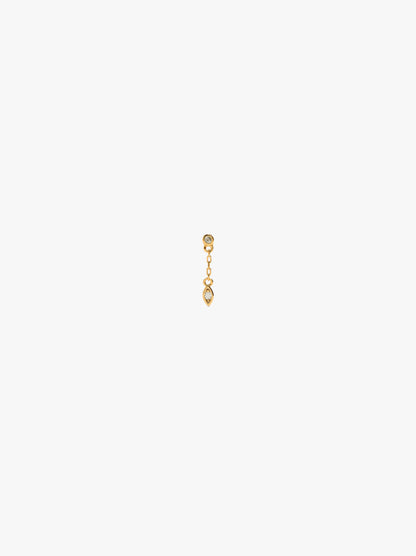 Individual Hoop Chain And Zirconia 18k Gold Plated