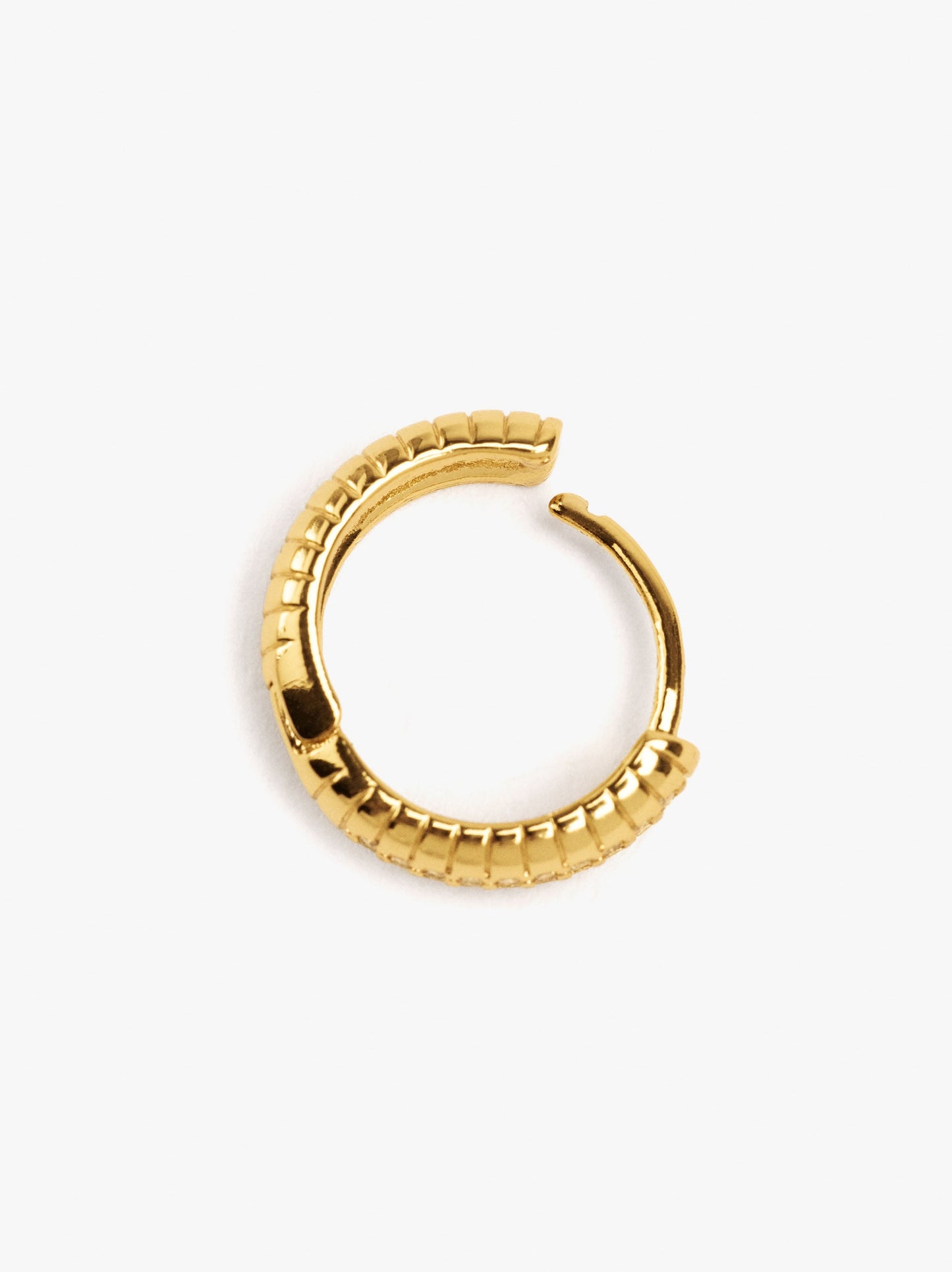 Individual Hoop Engraved With Gold Plated 18k
