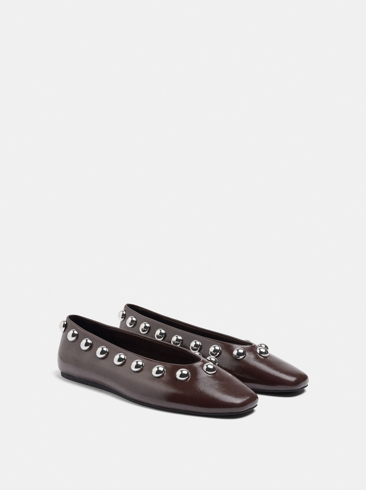 Ballet Flats With Spheres