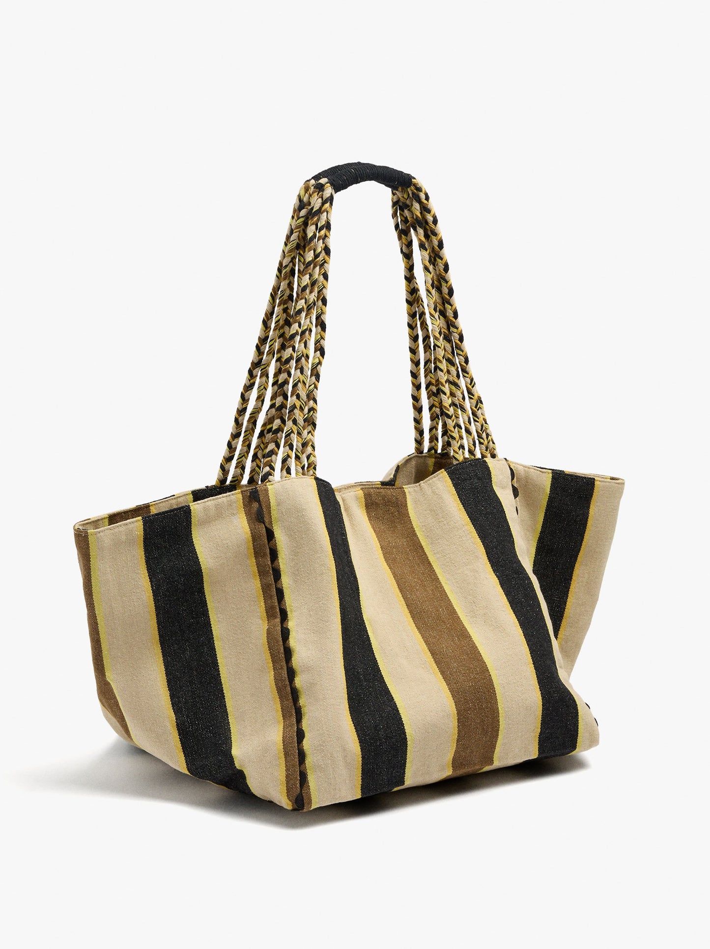 Shopper Bag With Stripes