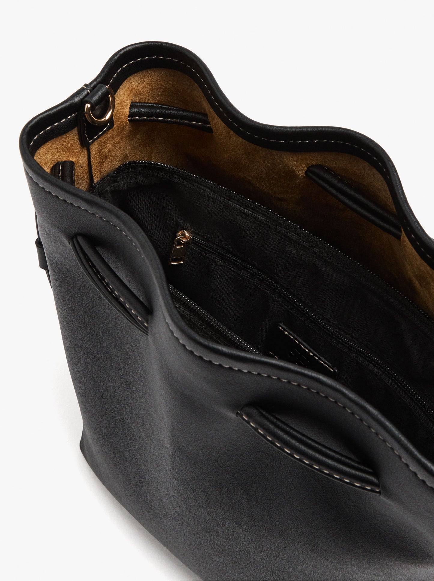 Plain Bucket Bag With Versatile Strap