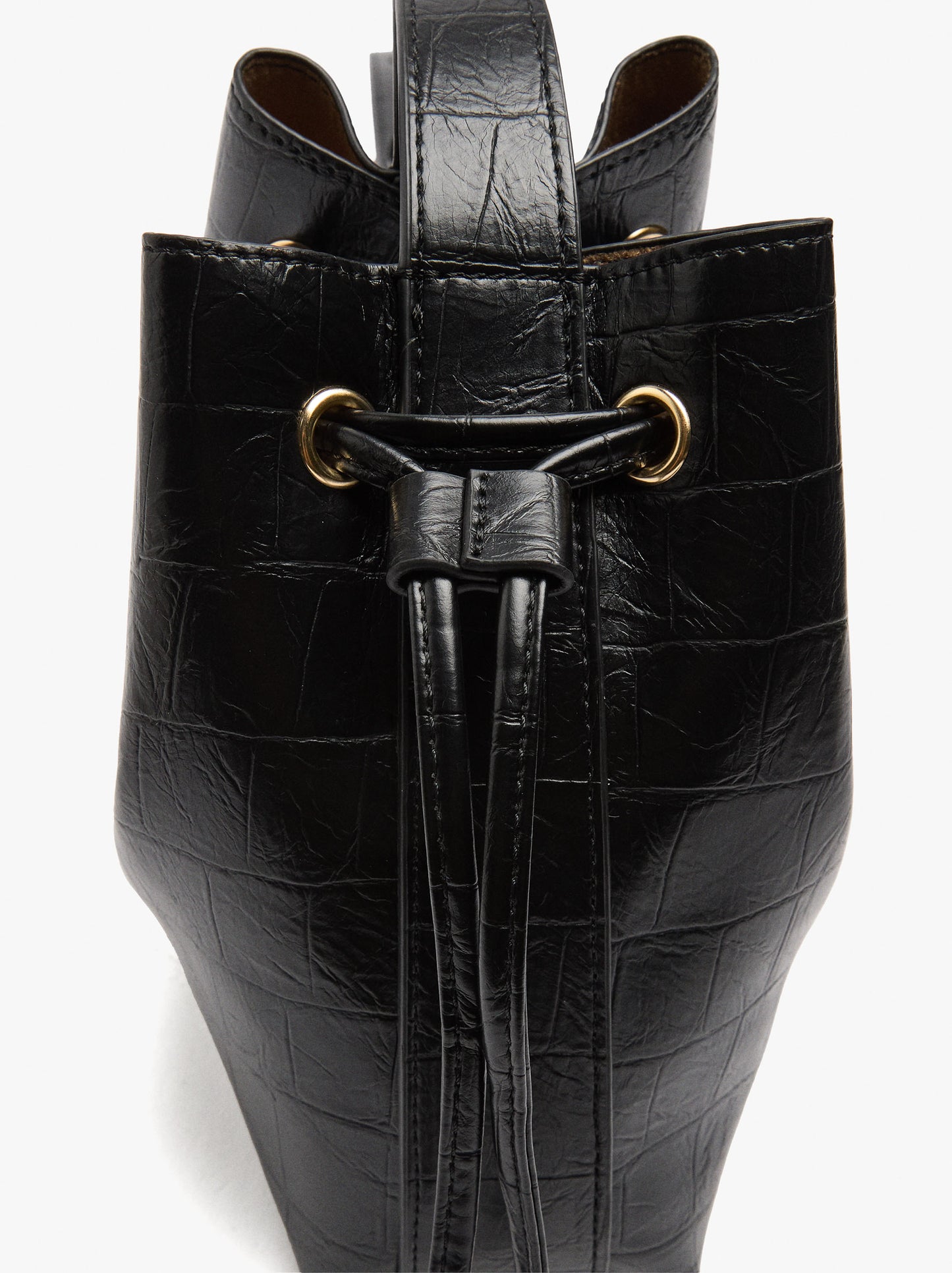Bucket Bag With Animal Embossing