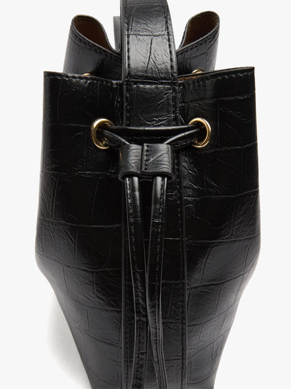 Bucket Bag With Animal Embossing