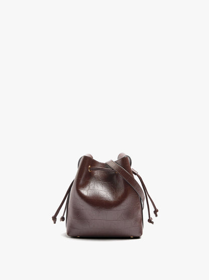 Bucket Bag With Animal Embossing