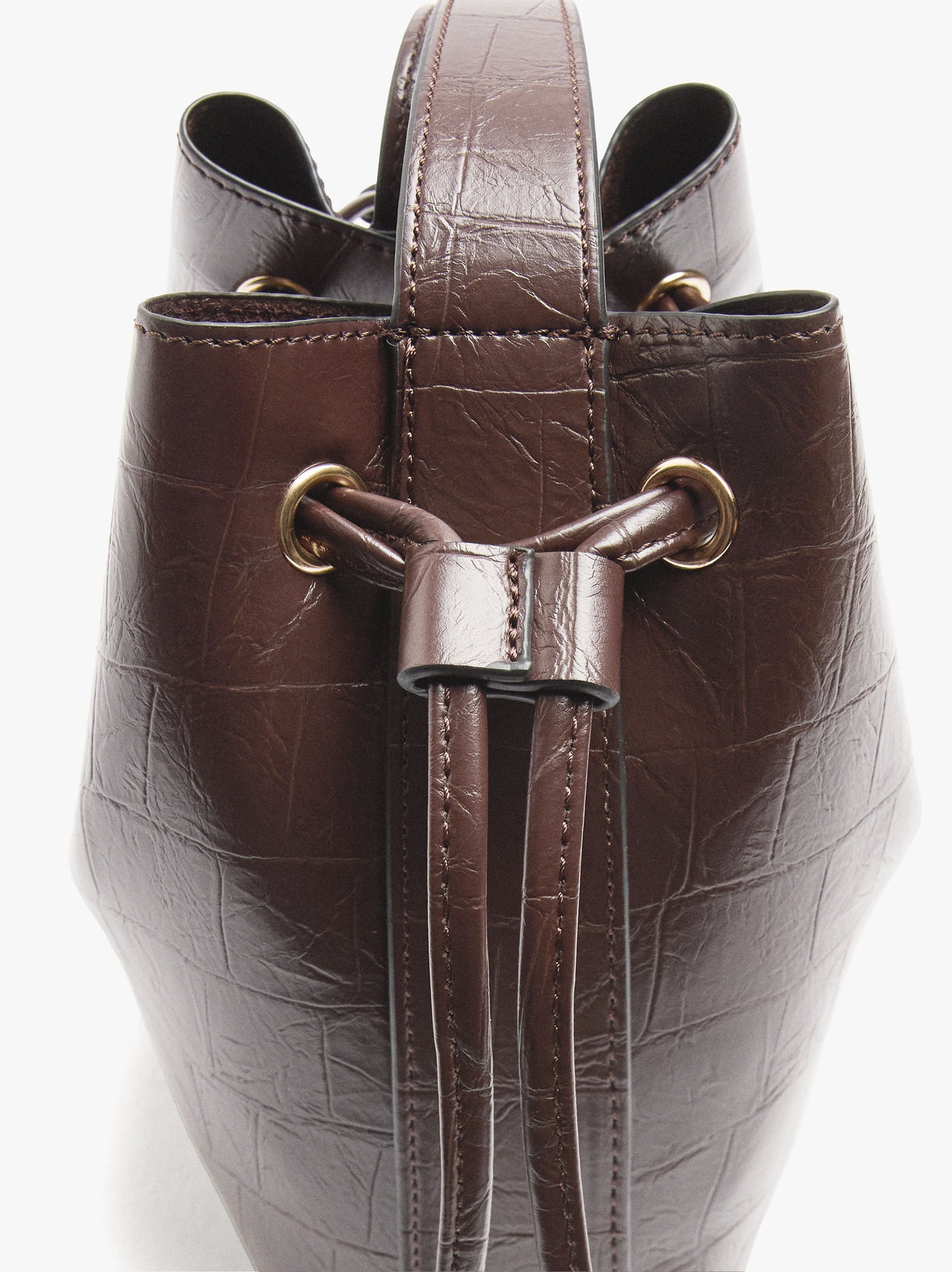 Bucket Bag With Animal Embossing