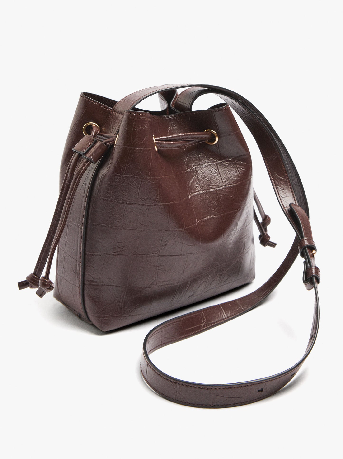 Bucket Bag With Animal Embossing