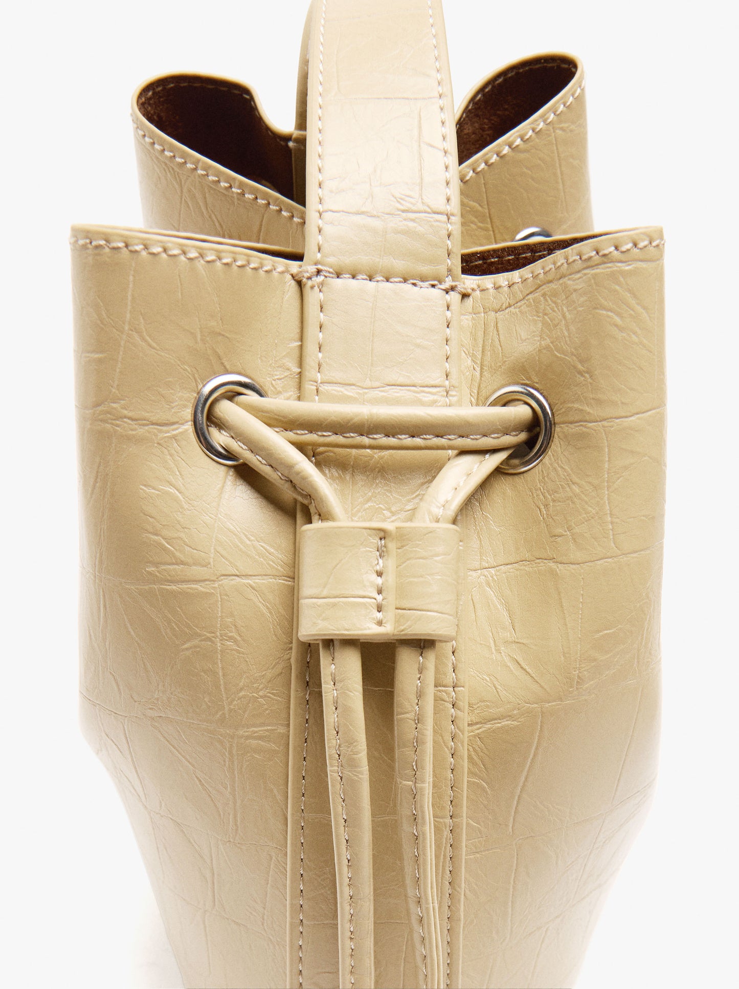 Bucket Bag With Animal Embossing