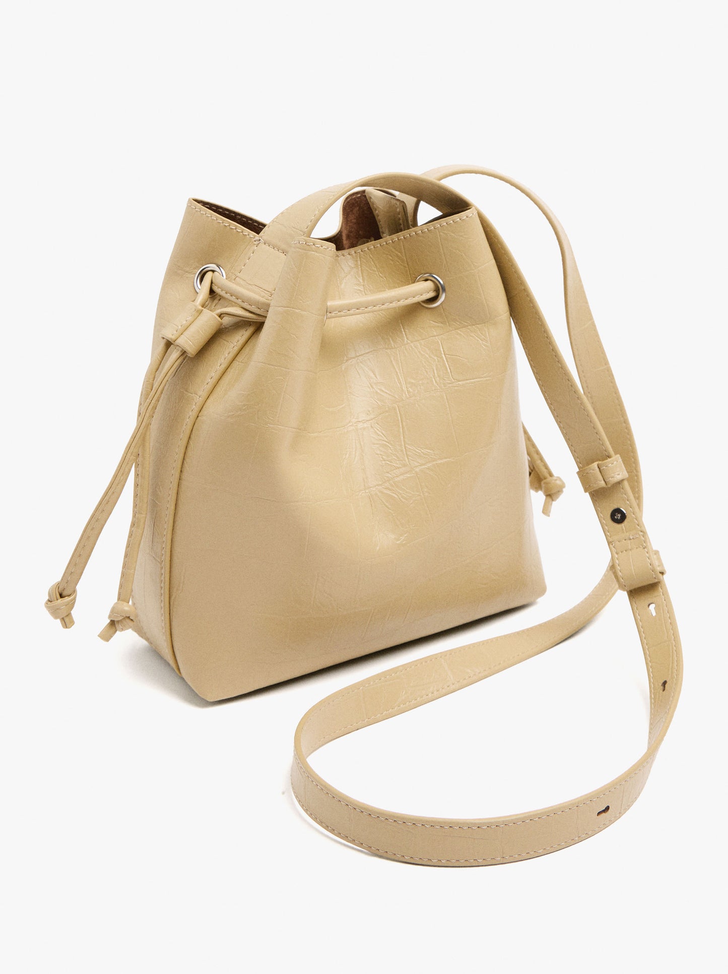 Bucket Bag With Animal Embossing