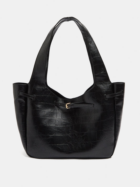 Shopper Bag With Belt Detail