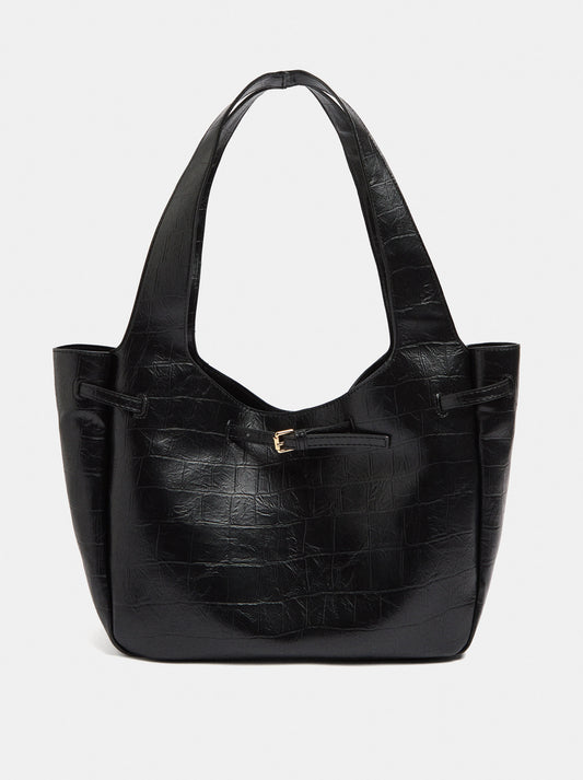 Shopper Bag With Belt Detail