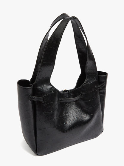 Shopper Bag With Belt Detail