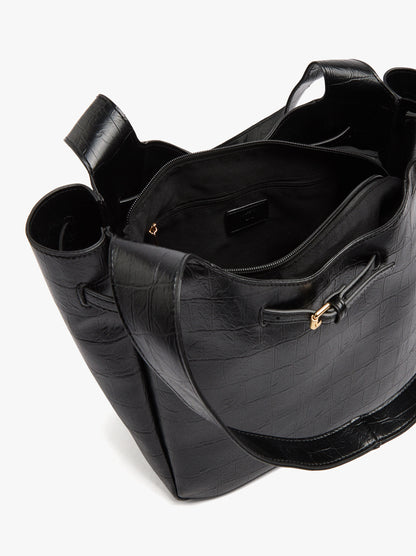 Shopper Bag With Belt Detail
