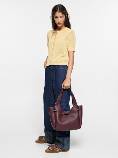 Shopper Bag With Belt Detail