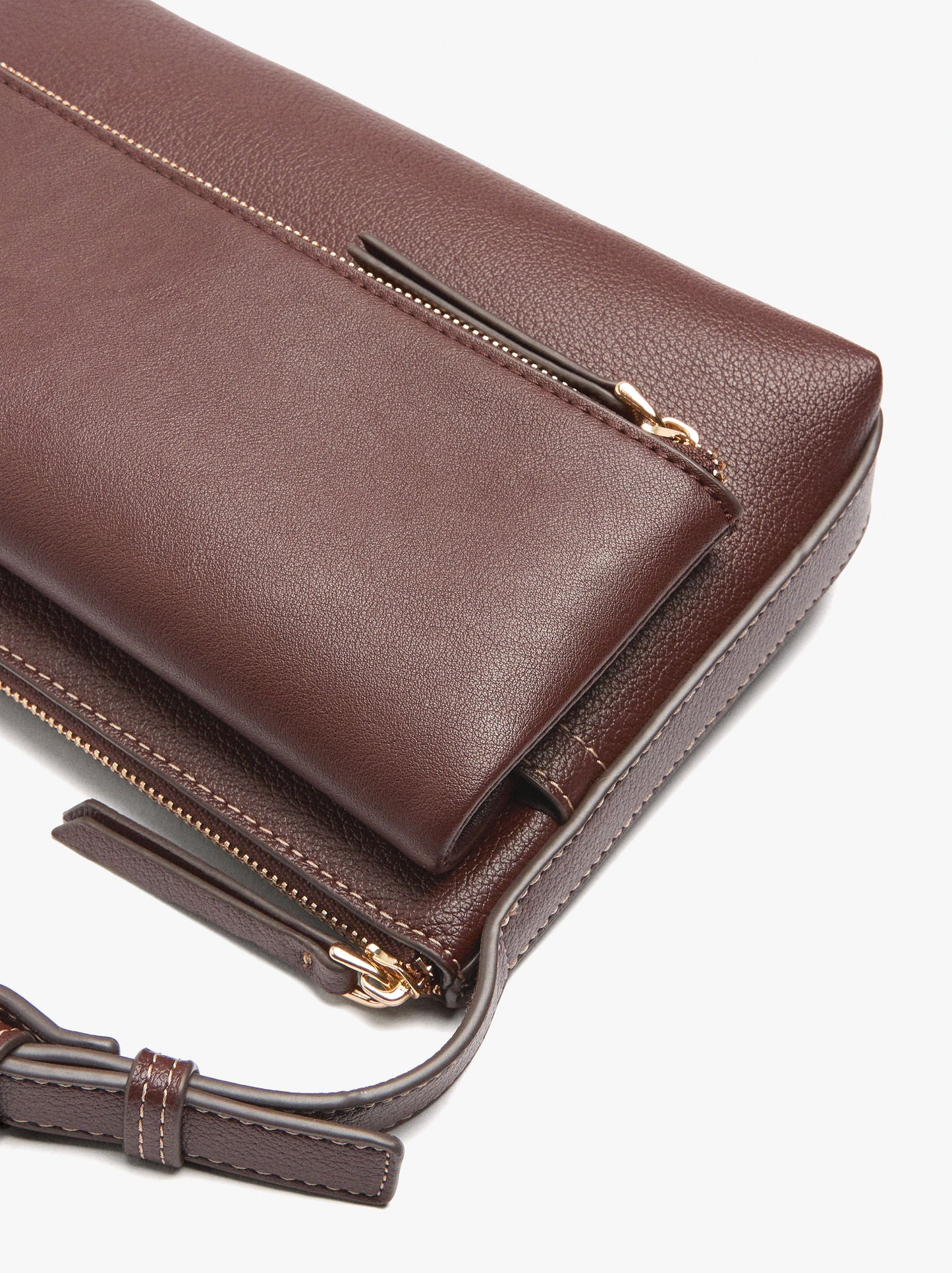 Crossbody Bag With Double Effect With Flap