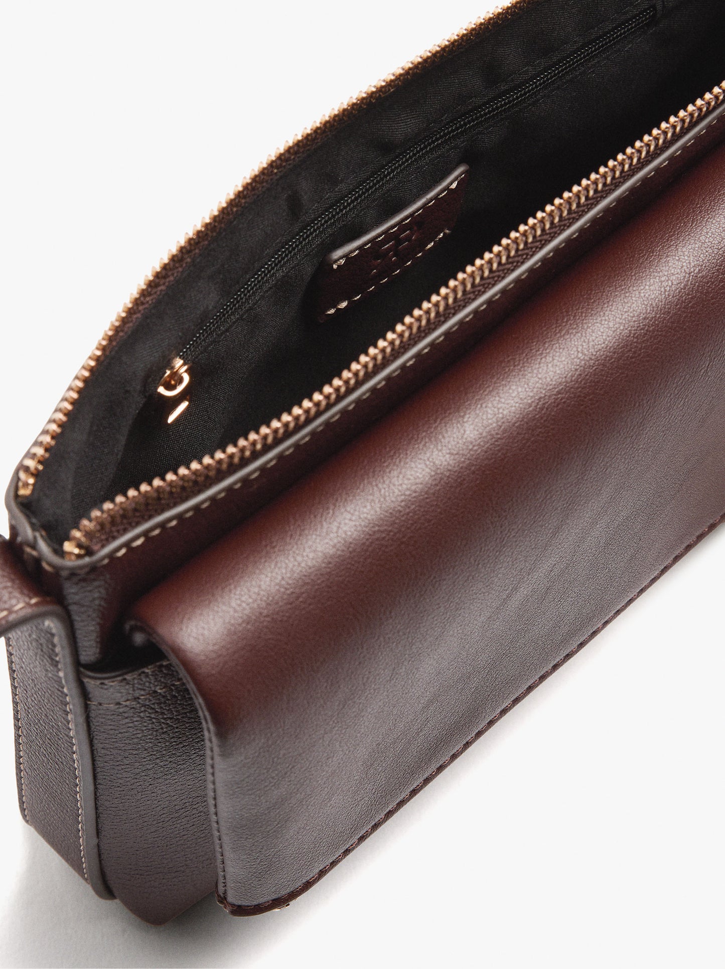 Crossbody Bag With Double Effect With Flap