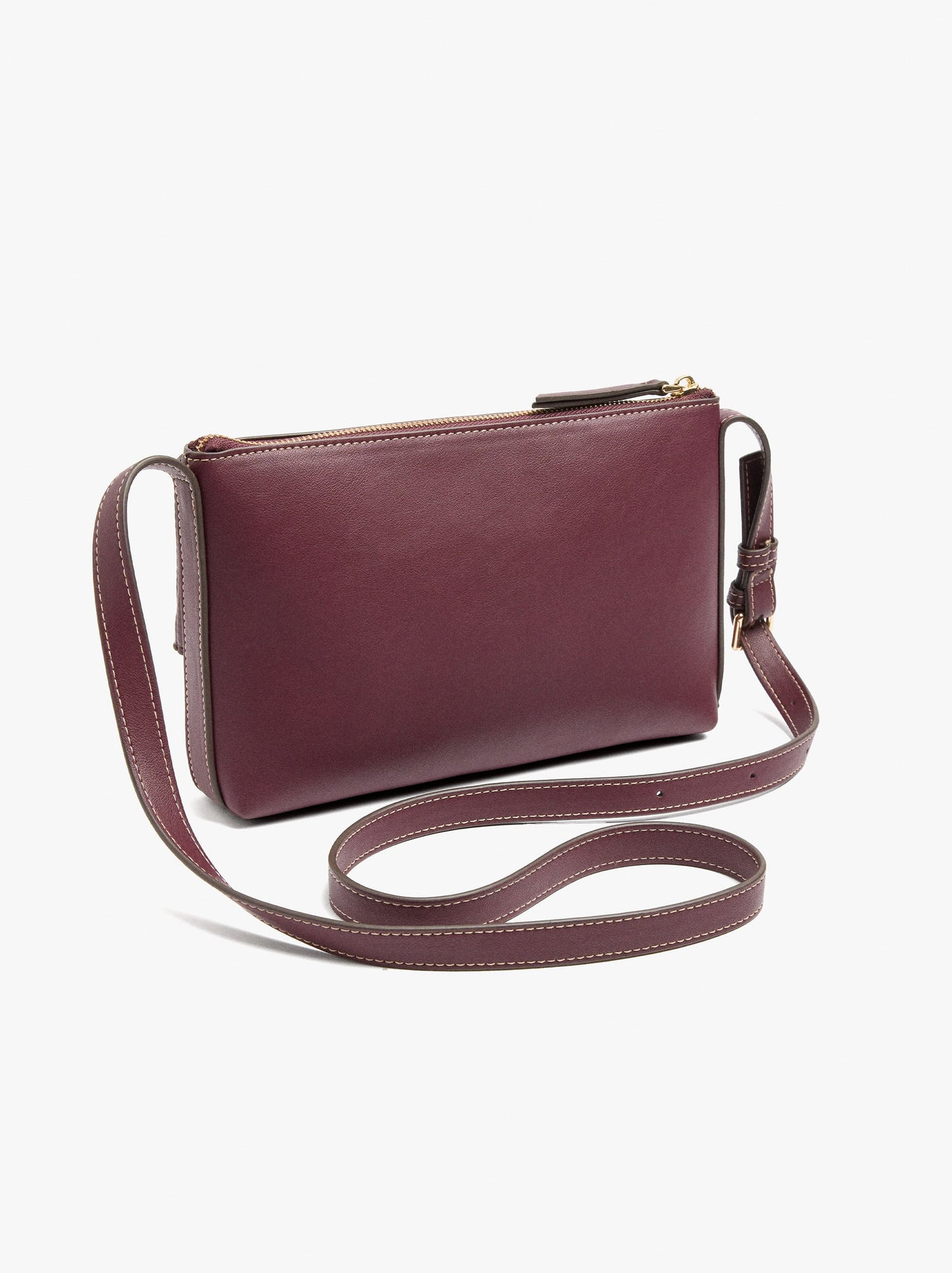 Crossbody Bag With Double Effect With Flap