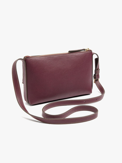 Crossbody Bag With Double Effect With Flap