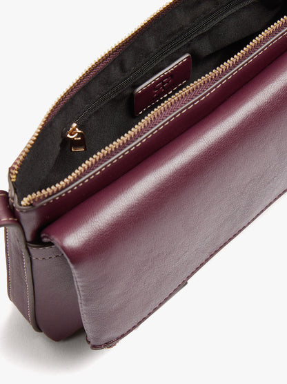 Crossbody Bag With Double Effect With Flap