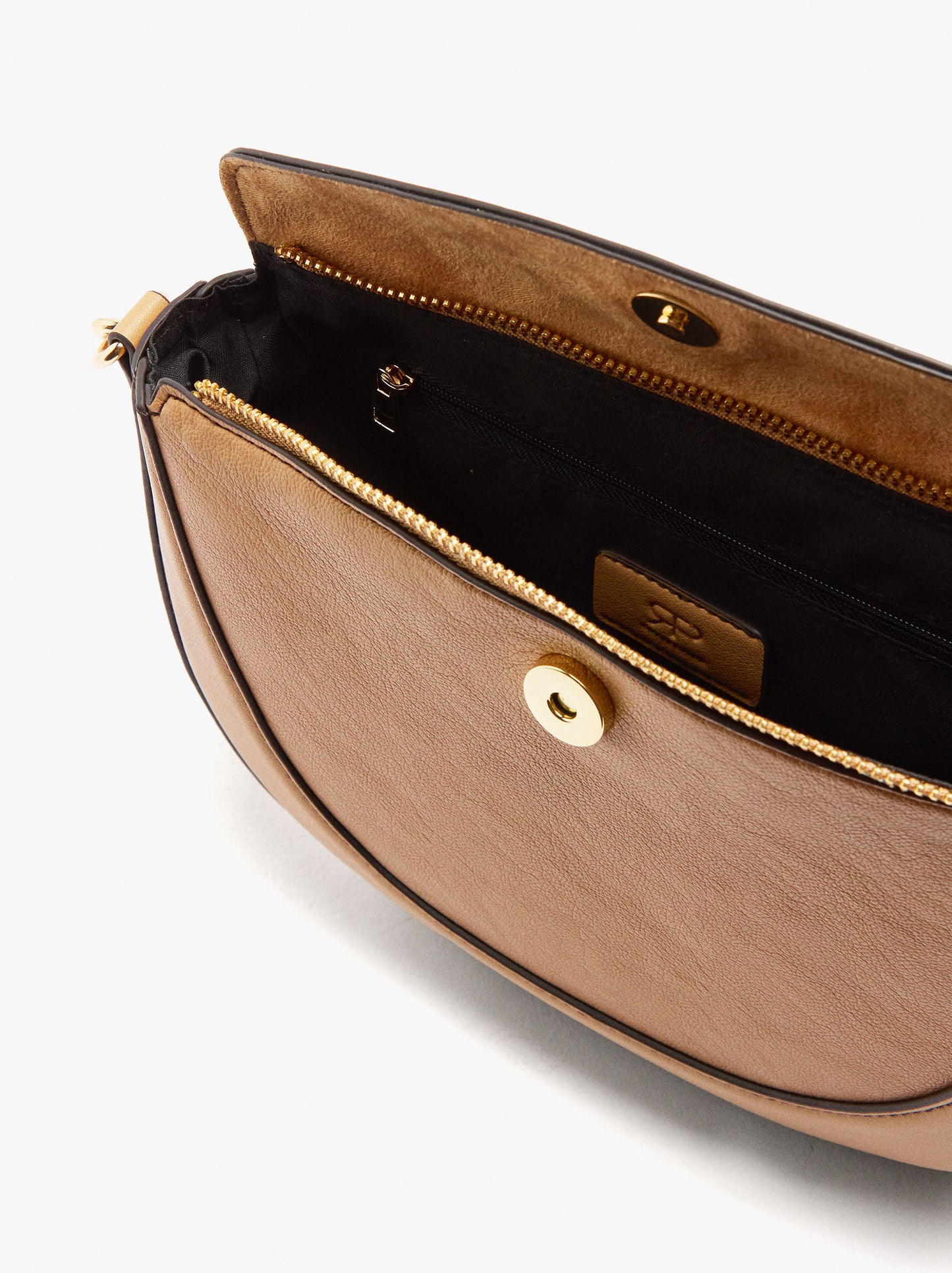 Oval Crossbody Bag With Flap
