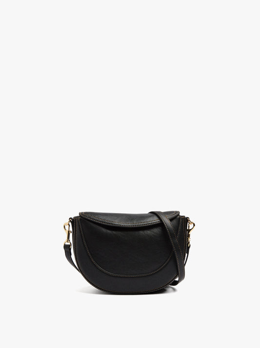 Oval Crossbody Bag With Flap