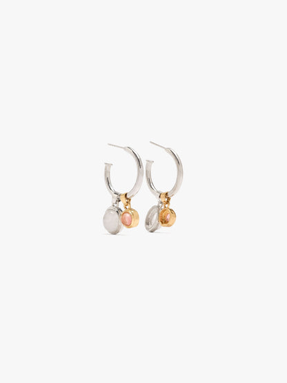 Hoop Earrings With Stones