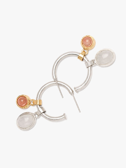 Hoop Earrings With Stones