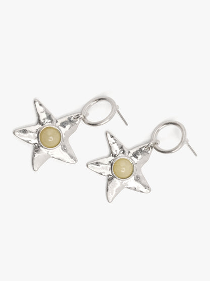 Star Earrings With Stones