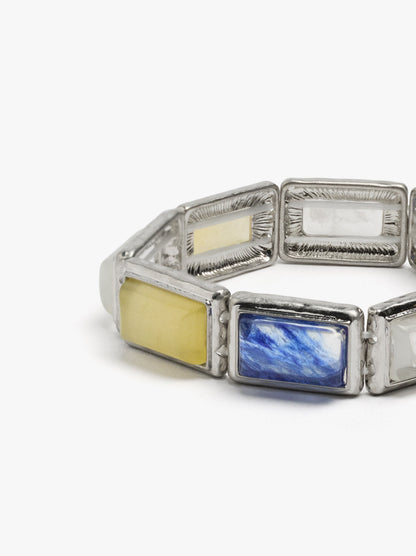 Elastic Bracelet Plates With Stones