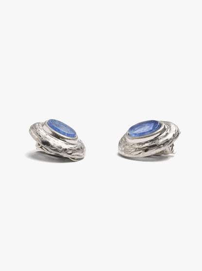 Oval Earrings With Stone