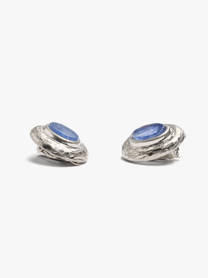 Oval Earrings With Stone