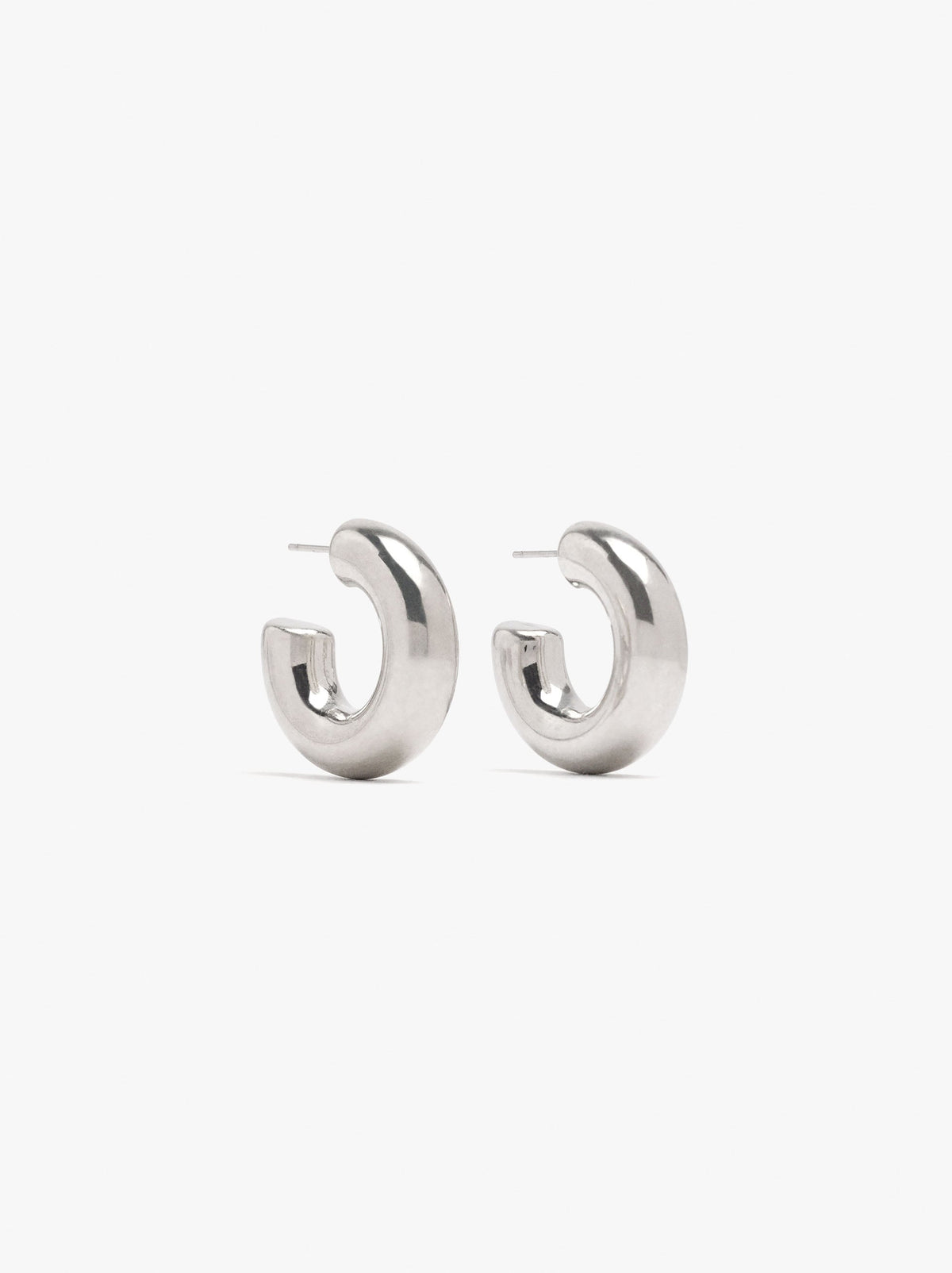 Tubular Open Hoop Earrings