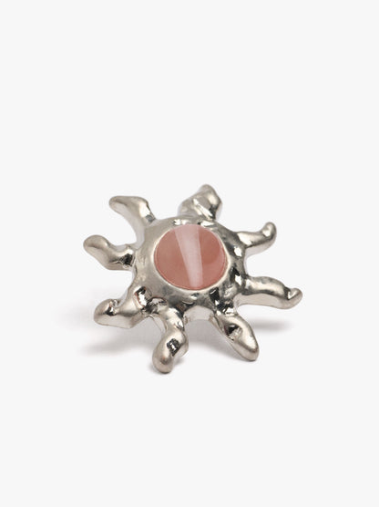 Sun Earrings With Stone
