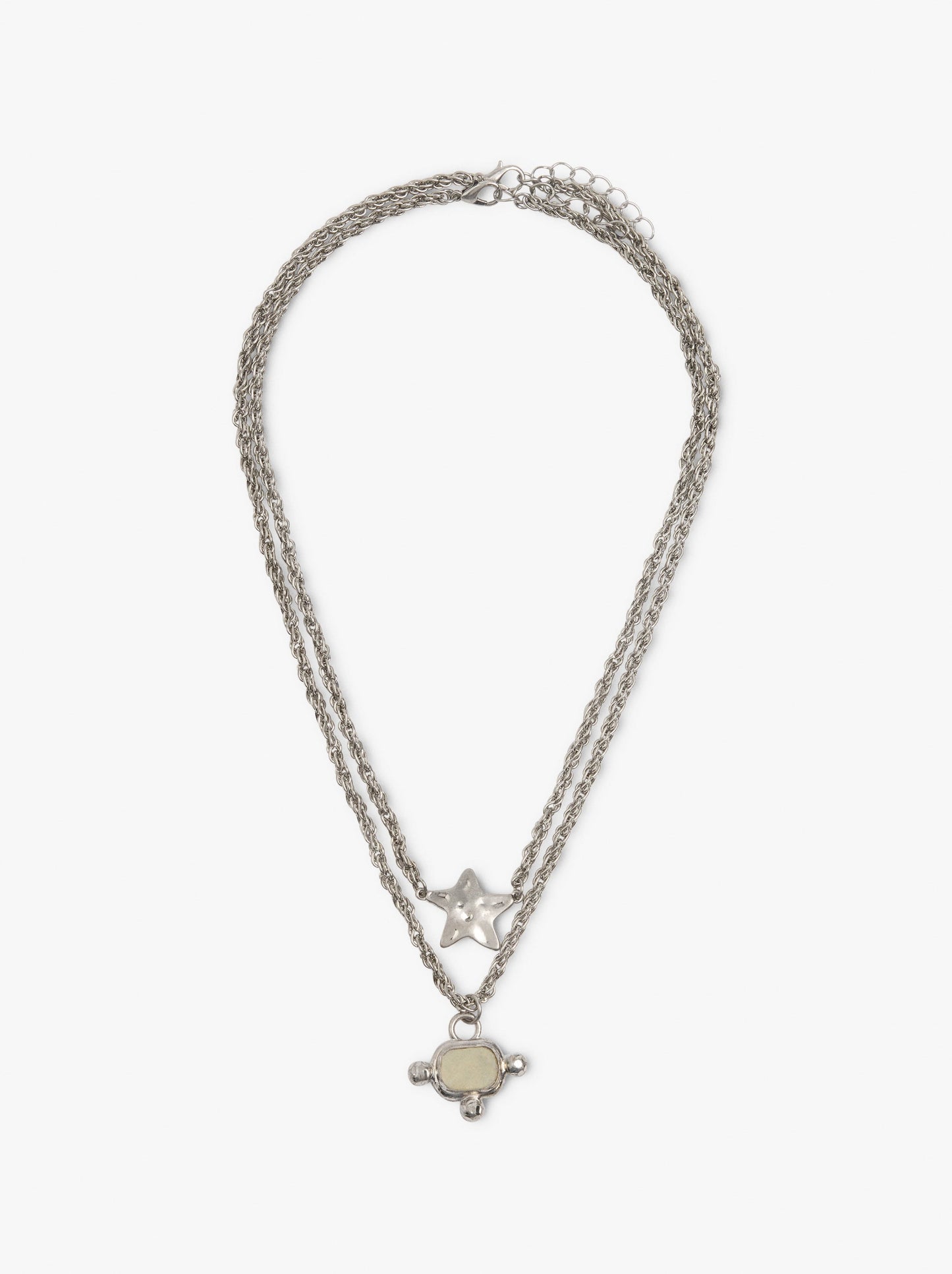 Set Of Necklaces With Star And Stone