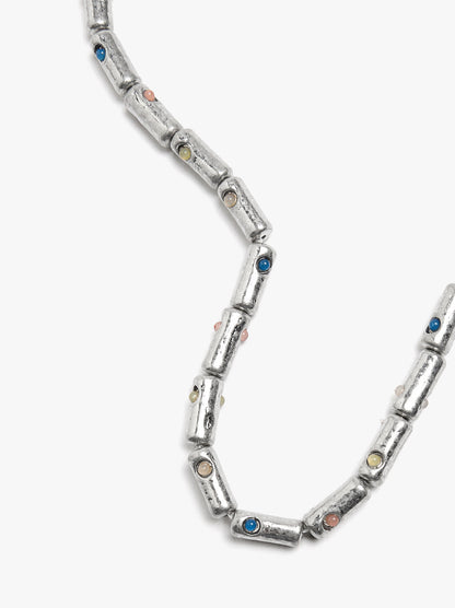 Short Necklace Bars With Crystals
