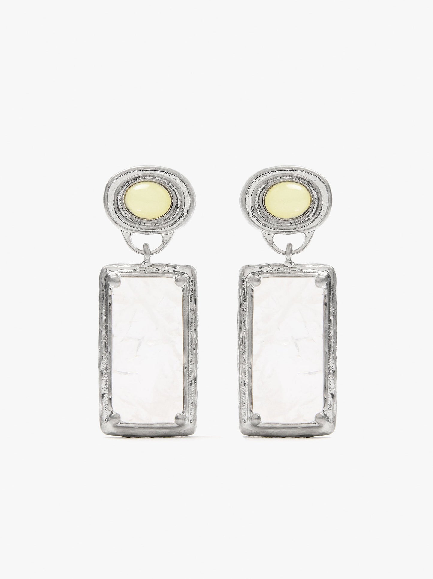 Geometric Earrings With Stones