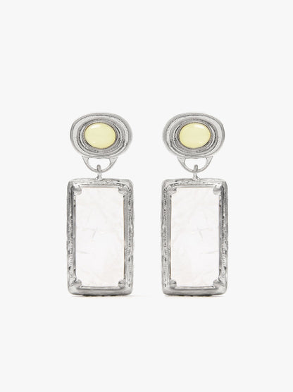 Geometric Earrings With Stones