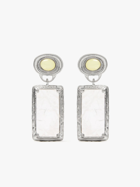 Geometric Earrings With Stones