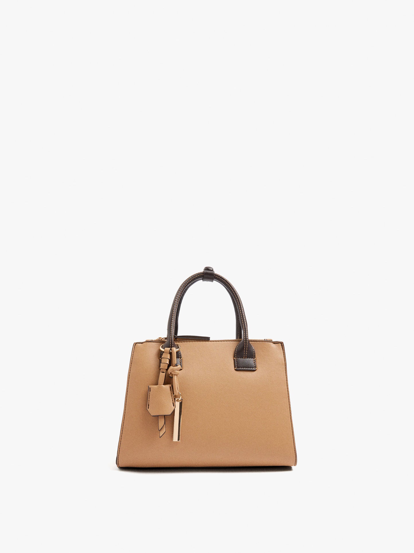 Tote Bag With Pendant And Crossbody Bag Strap