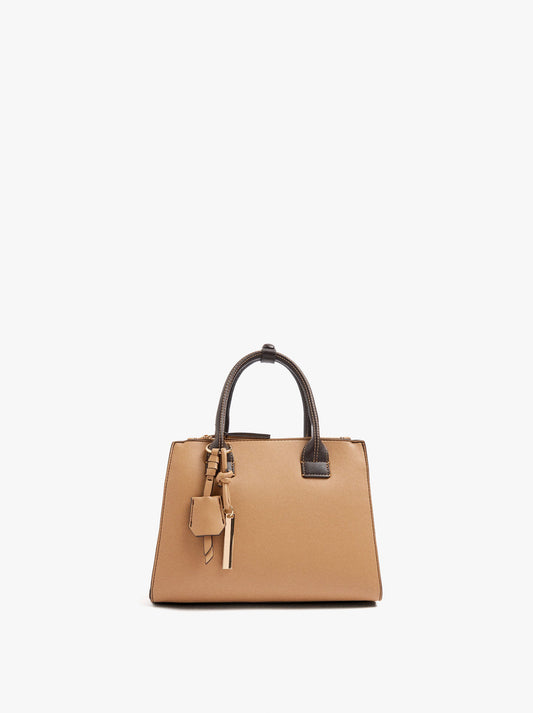 Tote Bag With Pendant And Crossbody Bag Strap