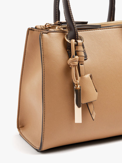 Tote Bag With Pendant And Crossbody Bag Strap