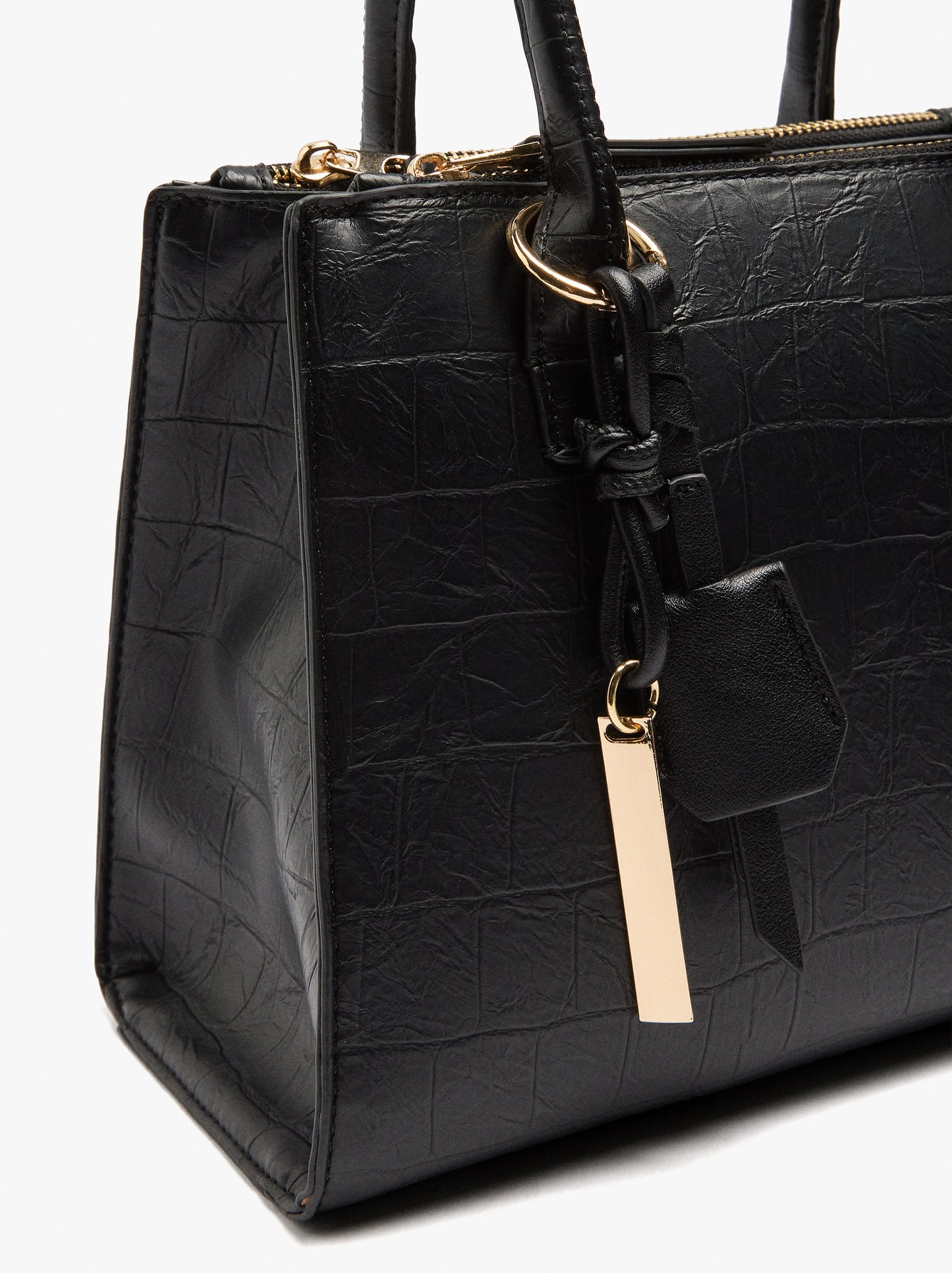 Tote Bag With Pendant And Crossbody Bag Strap