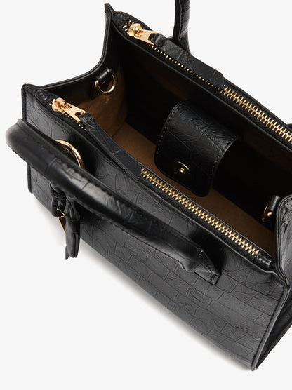 Tote Bag With Pendant And Crossbody Bag Strap