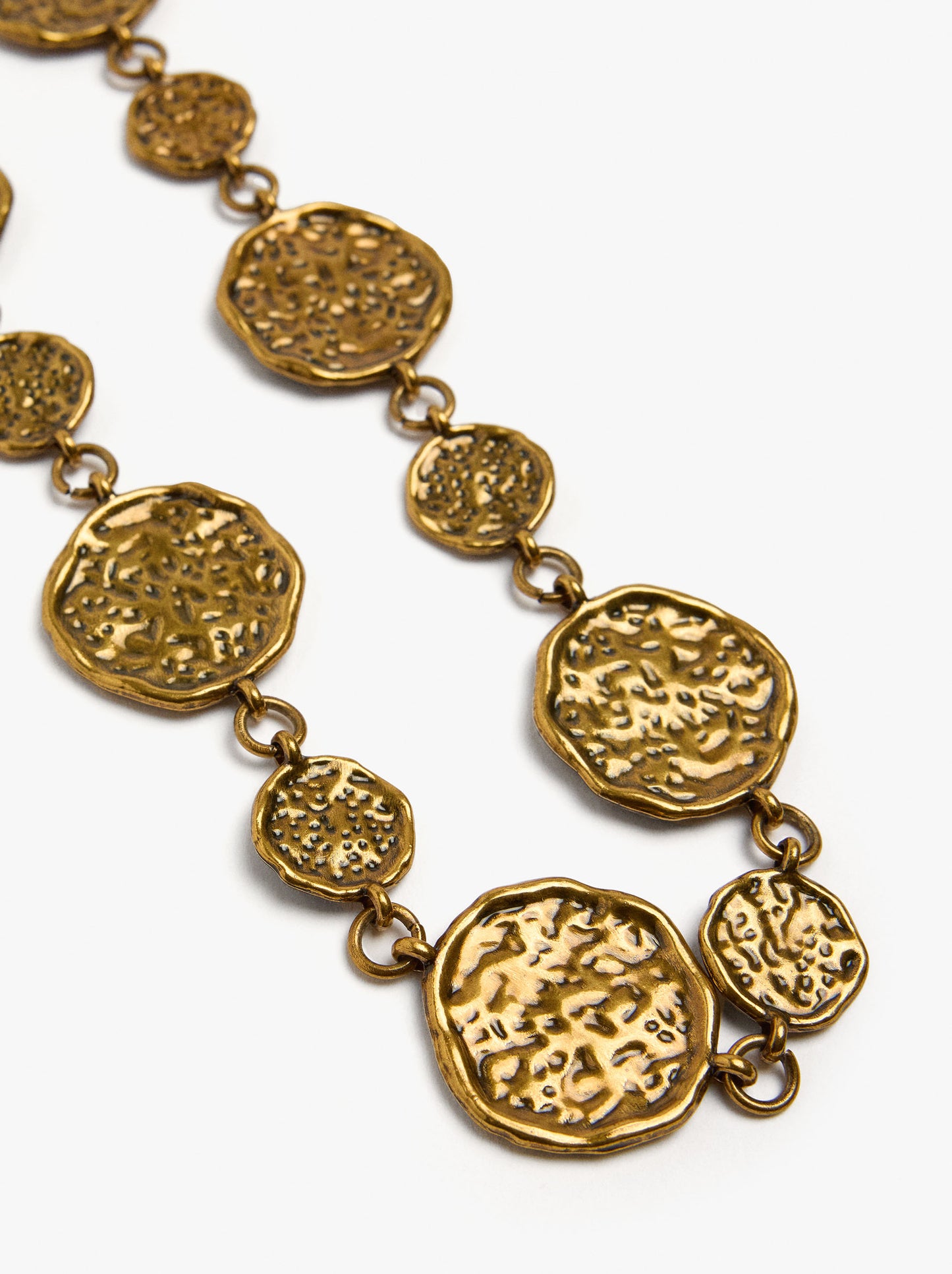 Metal Belt With Irregular Medals