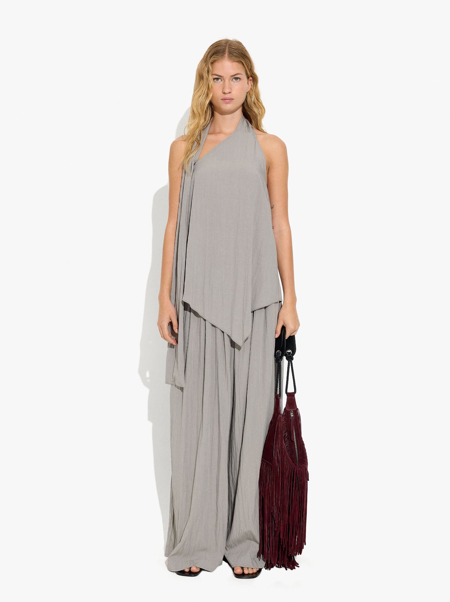 Asymmetric Halter Top