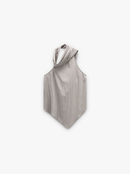 Asymmetric Halter Top