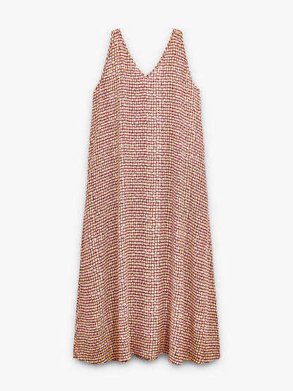 Flowy Printed Dress With Pockets