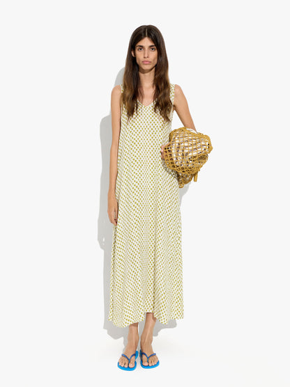 Flowy Printed Dress With Pockets