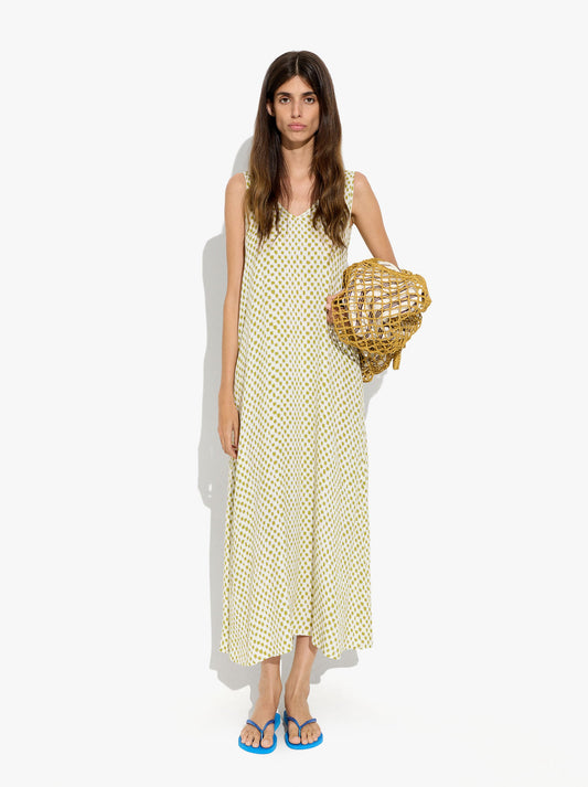 Flowy Printed Dress With Pockets