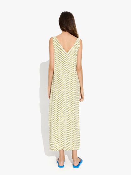 Flowy Printed Dress With Pockets