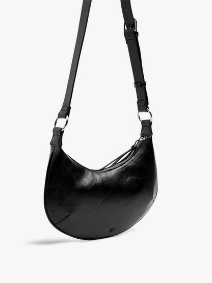 Half-Moon Crossbody Bag With Studs
